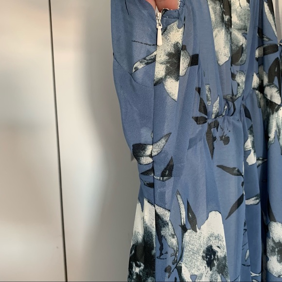 Blue Knee Length Dress - Picture 5 of 5